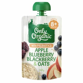 Only Organic Baby Food Apple Blueberry Blackberry & Oats
