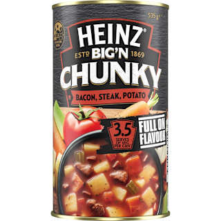 Heinz Big N Chunky Canned Soup Bacon Steak & Potato