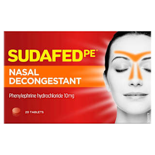 Sudafed PE Nasal Decongestant 20 Tablets x 10mg
