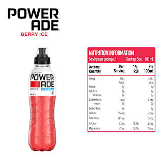 Powerade Berry Ice Zero Sports Drink Sipper Cap