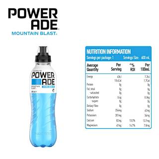 Powerade Mountain Blast Zero Sports Drink Sipper Cap