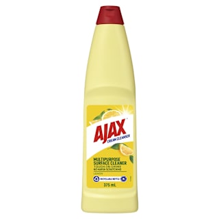 Ajax Cream Cleanser Tough On Grime Kitchen & Bathroom Household Cleaner Lemon