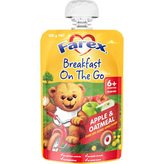 Farex Breakfast On The Go Apple & Oatmeal 6+ Months
