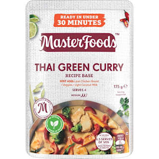 MasterFoods Thai Green Curry Recipe Base Stove Top Pouch