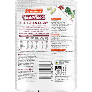 MasterFoods Thai Green Curry Recipe Base Stove Top Pouch