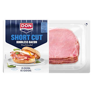 DON Short Cut Rindless Bacon