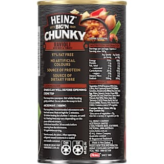 Heinz Big N Chunky Ravioli with Beef & Tomato