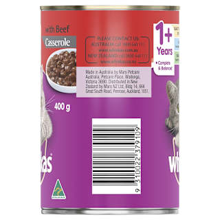 Whiskas Adult Wet Cat Food Beef Casserole