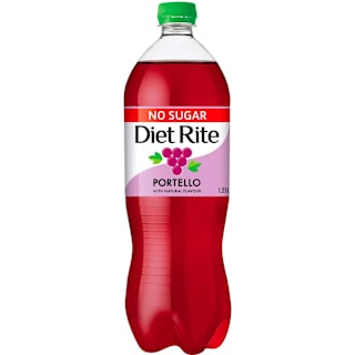 Diet Rite Soft Drink Grape Portello