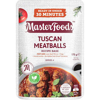 MasterFoods Tuscan Meatballs Stove Top Recipe Base