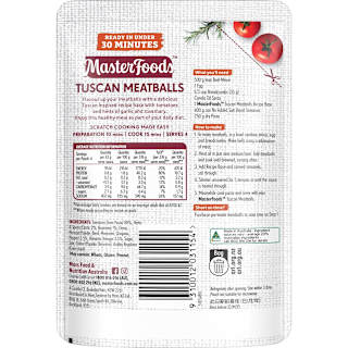 MasterFoods Tuscan Meatballs Stove Top Recipe Base