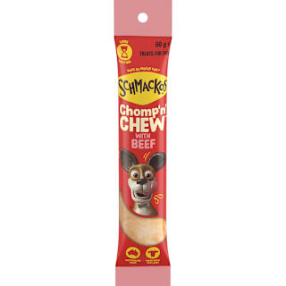 Schmackos Chomp 'n' CHEW Dog Treat Beef