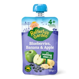 Rafferty's Garden Food 4 Months+ Blueberries, Banana & Apple