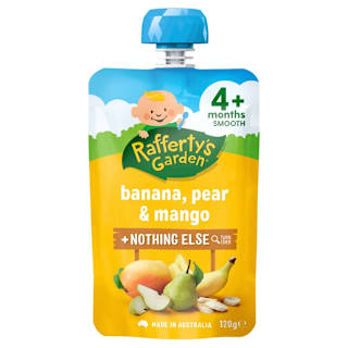 Rafferty's Garden Food 4 Months+ Banana, Pear & Mango