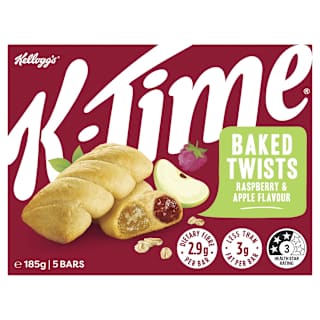 Kellogg's K-Time Baked Twists Raspberry & Apple Flavour