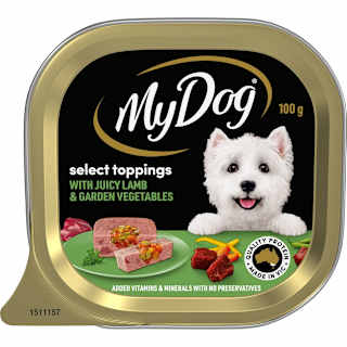 My Dog Wet Dog Food Lamb With Garden Vegetables Select Toppings
