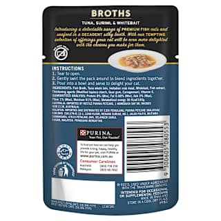 Fancy Feast Royale Broths Tuna, Surimi & Whitebait
