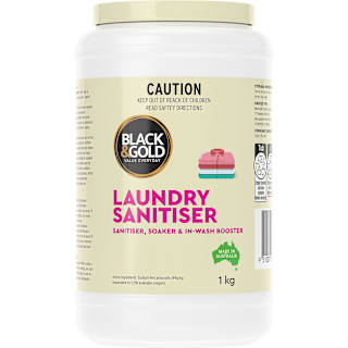 Black & Gold Laundry Sanitiser