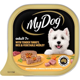 My Dog Adult 7+ Wet Dog Food Turkey & Rice with Vegetables