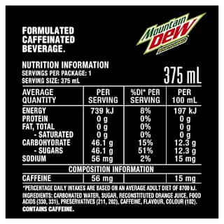 Mountain Dew Energised Can