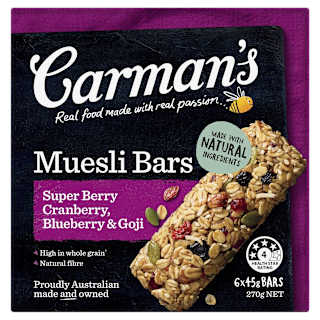 Carman's Super Berry Muesli Bars