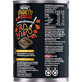 Heinz Spaghetti and Meatballs
