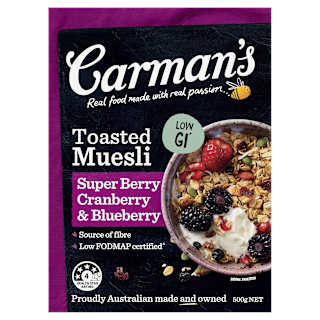 Carman's Super Berry Cranberry, Blueberry & Goji Muesli