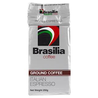 Brasilia Ground Coffee Italian Espresso