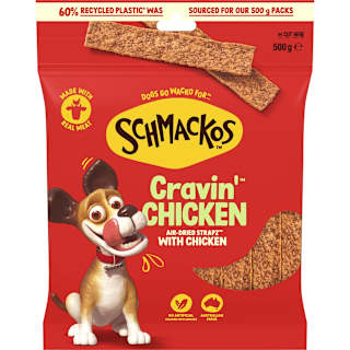 Schmackos Strapz Dog Treat Chicken Bag