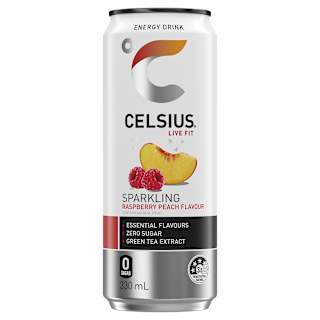 Celsius Energy Drink Raspberry Peach 