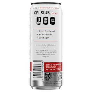 Celsius Energy Drink Raspberry Peach 