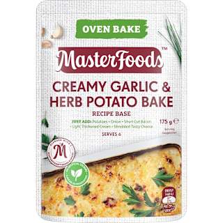 MasterFoods Creamy Herb Garlic Potato Bake
