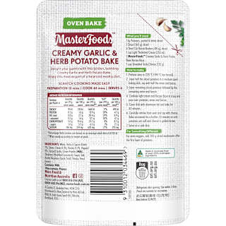 MasterFoods Creamy Herb Garlic Potato Bake