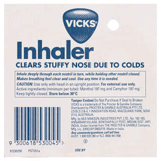 Vicks Nasal Decongestant Inhaler