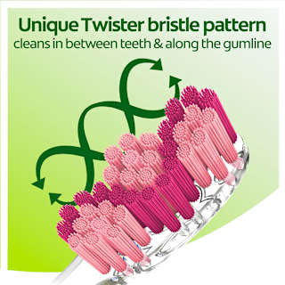 Colgate Twister Deep Cleaning Toothbrush with Spiral Bristles Medium
