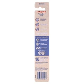 Colgate Twister Deep Cleaning Toothbrush with Spiral Bristles Medium