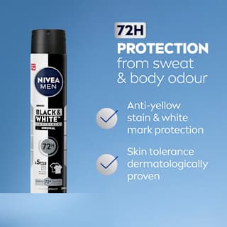 NIVEA MEN Black & White Invisible Original Anti-Perspirant Aerosol