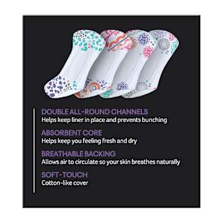 U By Kotex Protect Liners with Design