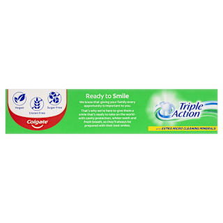Colgate Triple Action Cavity Protection Fluoride Toothpaste Original Mint