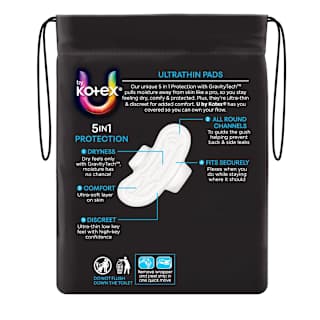 U By Kotex Ultrathin Pads Regular With Wings