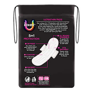 U By Kotex Super Ultrathins With Wings