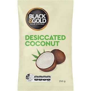 Black & Gold Desiccated Coconut
