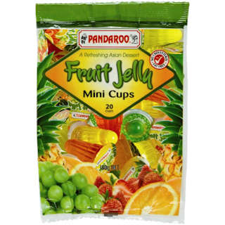 Pandaroo Snacks Jelly Fruit Mini Cups