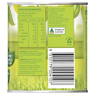 Golden Circle Pineapple Crushed In Natural Juice