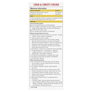 Robitussin Cold & Chesty Cough, Cough Liquid