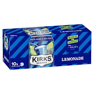 Kirks Flavours Soft Drink Lemonade Cans