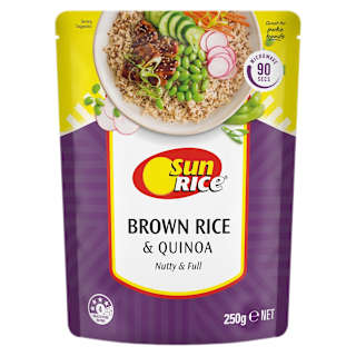 SunRice Steamed Rice Gluten Free Brown Rice & Quinoa