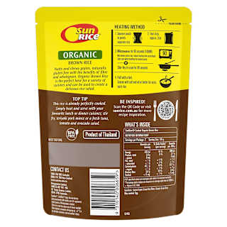 SunRice Organic Brown Rice Pouch