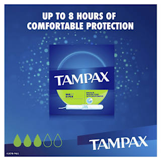 Tampax Super Medium flow tampons with applicator