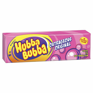 Hubba Bubba Outrageously Original Bubble Gum Chunk 5 Piece